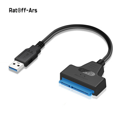 Cáp Chuyển Đổi Kết Nối Ổ Cứng HDD Từ USB 3.0 Sang Sata 22 Pin 2.5 Inch, Hàng nhập khẩu