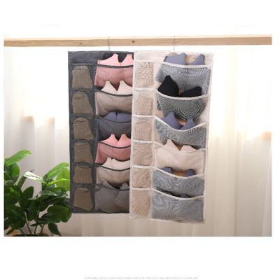 Túi đựng đồ lót, tất vớ 2 mặt nhiều ngăn có móc treo