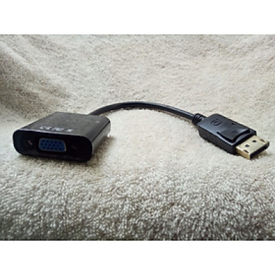 Cáp Chuyển đổi cổng Displayport ra cổng VGA dùng để kết nối máy tính với tivi, máy chiếu - Hàng chính hãng