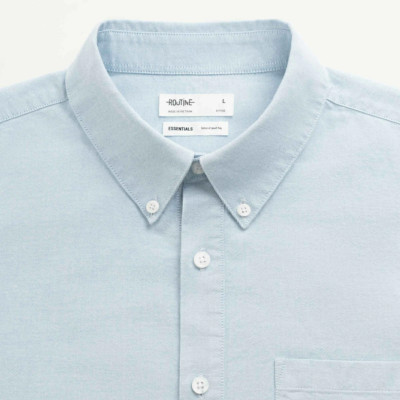 Áo sơ mi nam ROUTINE ngắn tay. chất liệu oxford Fitted - 10S24SHS002CR3 | ROUTINE CÀ MAU