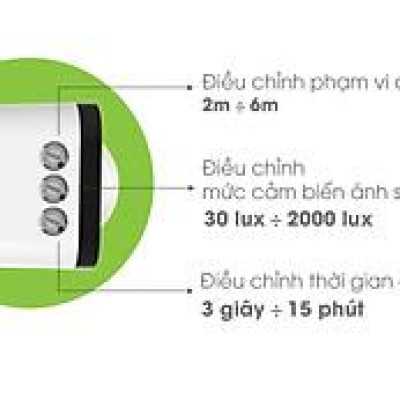 Công Tắc Cảm Biến Chuyển Động /Ánh Sáng Cao Cấp CT01 PIR 300W