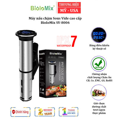 Máy nấu chậm thực phẩm Sous Vide BioloMix SV-8006 – Công suất: 1200W - HÀNG NHẬP KHẨU