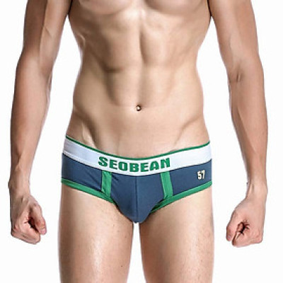 đồ lót nam Seobean 1600104 Sexy tóm tắt Tăng thấp Cotton