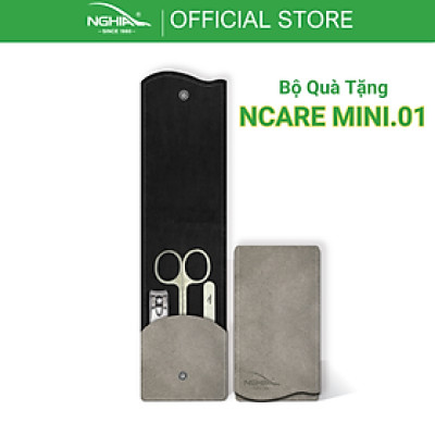 Bộ Quà Tặng 3 Sản Phẩm Thép Không Gỉ Cao Cấp KỀM NGHĨA NCARE Mini Xám (Không Kềm)