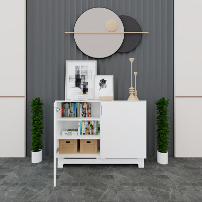 [Happy Home Furniture] MOLLY, Tủ lưu trữ 2 cánh mở , 120cm x 40cm x 90cm ( DxRxC), TCM_103