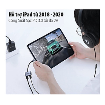 Cáp chuyển đổi USB Type-C Sang Cổng Audio USB-C Ugreen 60165, PD Port 3.0 - Hàng chính hãng