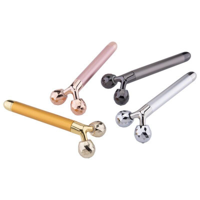 Máy massage mặt 2 bi lăn, cây lăn mặt nâng cơ trẻ hóa làn da, chống nhăn chống nếp (có hàng sẵn) (Hàng Chính Hãng)