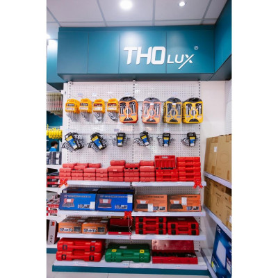 Cần siết chữ L, tay siết lực cong dạng chữ L, đầu khẩu 1/2 inch Tholux Bộ 10 chi tiết BDC-214