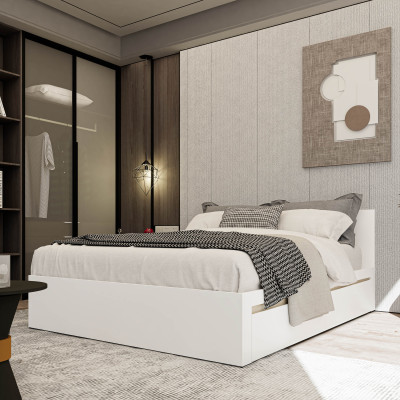 [Happy Home Furniture] VIGGO, Giường ngủ 2 ngăn kéo, 205cm x 34cm ( DxC), GNG_158,GNG_159,GNG_160,GNG_161