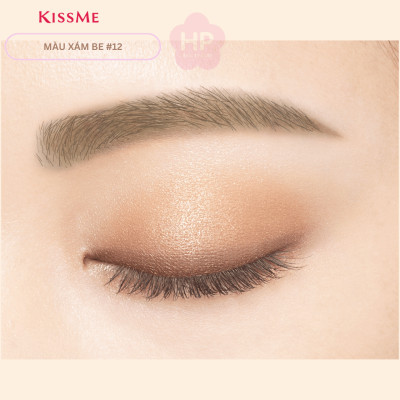 Bút Chì Sáp Kẻ Lông Mày Lõi Sáp Chống Trôi Màu Sắc Tự Nhiên Màu Xám Be Kissme Heavy Rotation 0.09 G