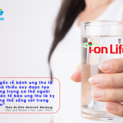 Nước uống ion kiềm thương hiệu ionLife 1.25L thùng 12 chai công nghệ Nhật bản khỏe ruột mát da