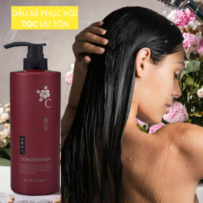 Dầu Xả Tóc Từ Hoa Trà Phục Hồi Tóc Khô Xơ Và Hư Tổn Shikioriori Tsubaki Conditioner (Chai 600 mL)