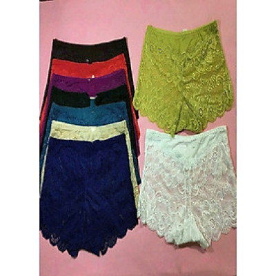 Combo 10 quần lót nữ ren đùi màu ngẫu nhiên