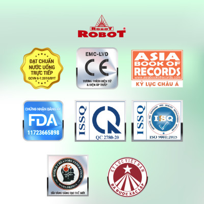 Máy Lọc Nước R.O Hydrogen Kiềm Nóng thông Minh ROBOT RBs-9HAQ - Hàng Chính Hãng