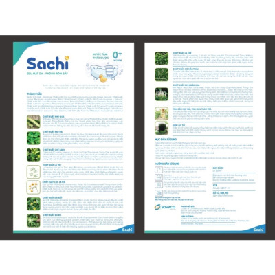 COMBO Chai Nước Tắm Gội Thảo Dược Sachi 250ml & Tinh Dầu Tràm Thiên Nhiên Nguyên Chất Sachi 30ml
