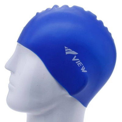 Bộ Kính Bơi VIEW V610 BL (Xanh dương đậm) Chống Sương Mù Chống tia UV Và Nón Bơi View V31 (Xanh dương đậm) - Hàng chính hãng 100% sản xuất tại Nhật Bản