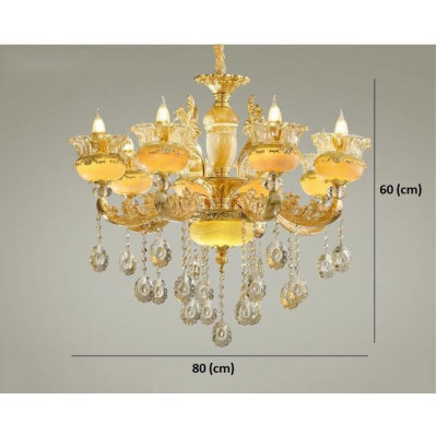 Đèn chùm PIKA pha lê trang trí nội thất sang trọng - kèm bóng LED chuyên dụng (hàng chuẩn loại 1, có ảnh chụp thật)