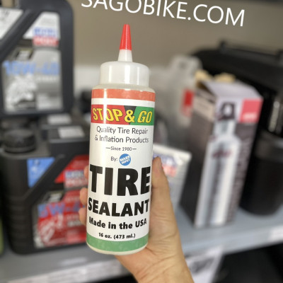 Chai vá lốp Stop&go / Keo tự vá lốp Stop và go / Chai keo tự vá lốp Stop and go hàng chính hãng, nhập khẩu Mỹ