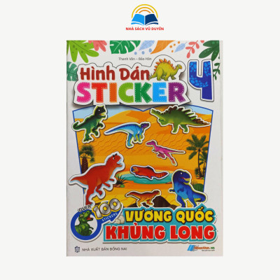 Sách - Hình dán Sticker Vương Quốc Khủng Long