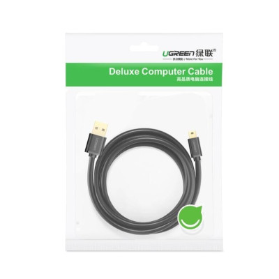 Ugreen UG10385US132TK 1.5M màu Đen Cáp sạc truyền dữ liệu USB 2.0 sang MINI USB đầu mạ vàng - HÀNG CHÍNH HÃNG