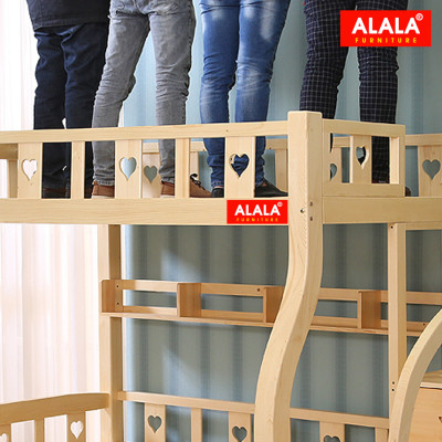Giường tầng cho Bé ALALA101 Cao Cấp/ Miễn phí vận chuyển và lắp đặt/ Đổi trả 30 ngày/ Sản phẩm được bảo hành 5 năm từ thương hiệu ALALA/ Chịu lực 700kg