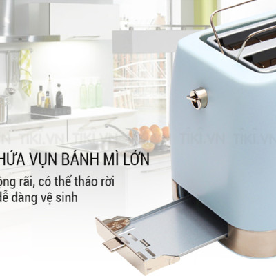 Máy Nướng Bánh Mì Lock& Lock EJB221BLU (730 - 870 W) - Hàng chính hãng