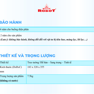 Máy Lọc Nước Điện Giải Ion Kiềm ROBOT IonPrince 37 - Bộ Điện Phân Korea Với 3 Tấm Điện Cực Titanium - Hàng Chính Hãng