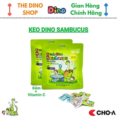 Kẹo Dino Sambucus Bổ Sung Kẽm Và Vitamin C Giúp Trẻ Ăn Ngon (20 viên/gói)