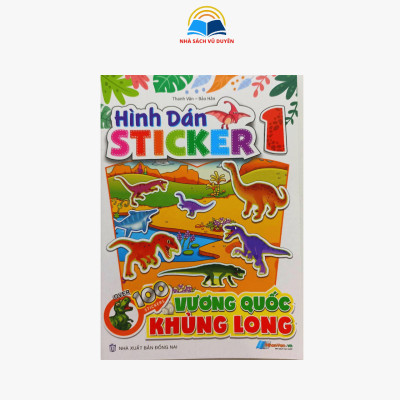 Sách - Hình dán Sticker Vương Quốc Khủng Long