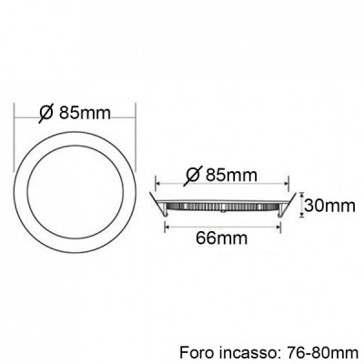 ĐÈN LED TRÒN DOWNLIGHT ÂM TRẦN 3W VIỀN INOX