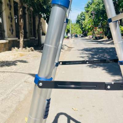 Thang nhôm rút đôi DIY TL-AI-56S chiều cao sử dụng tối đa chữ A 2.8m chữ I 5.6m - tiêu chuẩn chất lượng an toàn Châu Âu