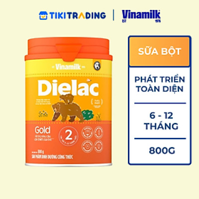Sữa bột Vinamilk Dielac Alpha Gold 2 800g (cho trẻ từ 6 - 12 tháng tuổi)