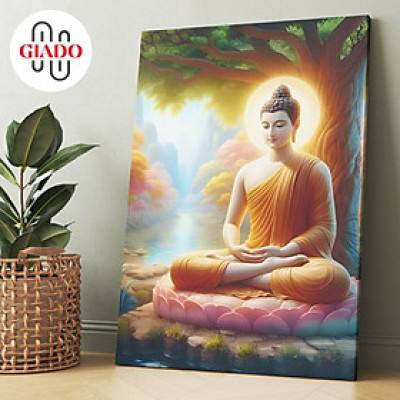 Tranh ảnh thờ treo tường hoặc tranh để bàn mẫu Phật Thích Ca áo vải tu hành