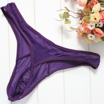 Quần lót nam dạng lưới mỏng quyễn rũ- Màu tím