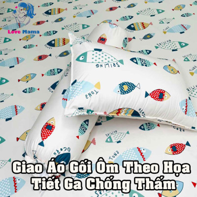Vỏ gối ôm chống thấm, áo gối ôm có đủ kích thước yêu cầu LoveMama