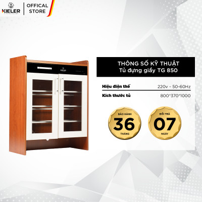 Tủ sấy giày KL-TG850 làm khô tự động 24 giờ liên tục luôn trong tình trạng khô ráo, sạch sẽ, khử mùi cho giày dép bị ẩm - Hàng Chính Hãng