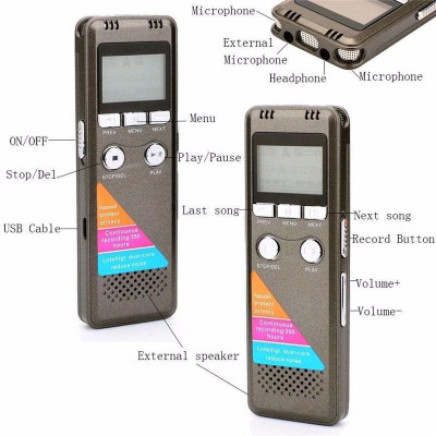 ROGTZ - Máy ghi âm cầm tay A700 Kỹ thuật số Dung lượng pin 1600mAh  Ghi âm liên tục 280 giờ, Lọc nhiễu cao cấp, Thiết kế nhỏ gọn Màn hình LCD 1.2 inch Kết nối USB 2.0  Nghe nhạc MP3 Bảo mật mật khẩu Hỗ trợ đa ngôn ngữ Hàng Chính Hãng