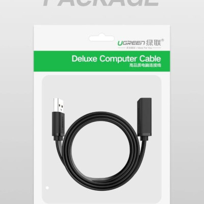 Ugreen UG10368US129TK 1M màu Đen Cáp tín hiệu nối dài USB 3.0 cao cấp - HÀNG CHÍNH HÃNG