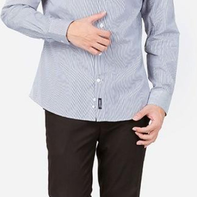 Áo Sơ Mi Nam Dài Tay Họa Tiết Màu Xám Aligro Algs028