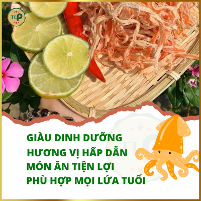 MỰC SỢI HẤP NƯỚC CỐT DỪA TÂN LỘC PHÁT 1KG - COMBO 2 BỊCH 500G