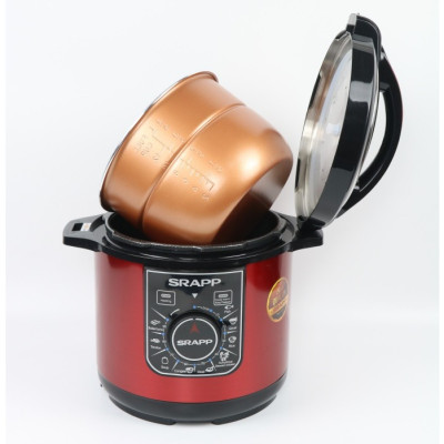 Nồi Áp Suất Điện SRAPP SH-AS606 6L - Màu Ngẫu Nhiên - Hàng Chính Hãng