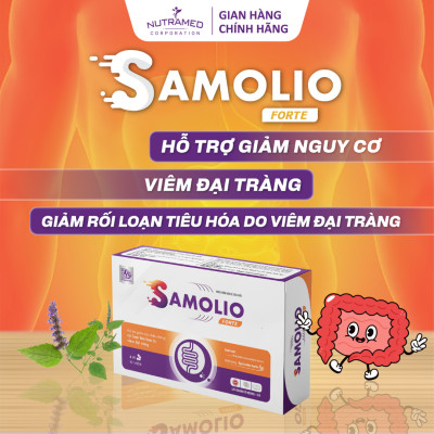 Viên uống Samolio Forte hỗ trợ viêm đại tràng cấp tính, mãn tính (30 viên) - Nutramed