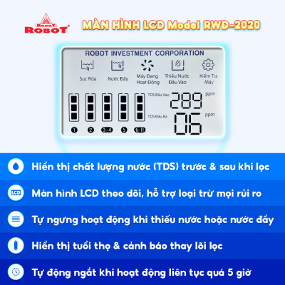 Máy Lọc Nước ROBOT Nóng Nguội Lạnh R.O + UF Grand Pro 539WK-UR - Hàng chính hãng