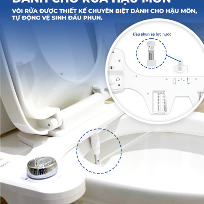 Vòi xịt vệ sinh thông minh LUVA BIDET LB101/LB201 xuất Hàn Quốc, BH 3 năm