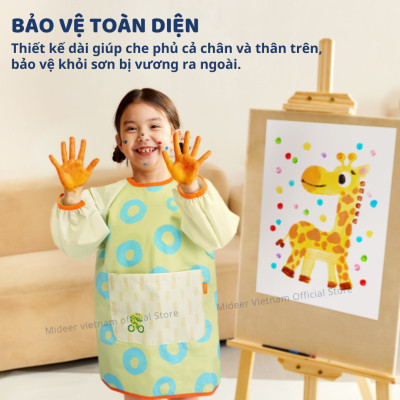 Áo Khoác Vẽ Tranh Mideer Chống Nước Cho Bé, Đồ Chơi Phát Triển Trí Tuệ Cho Trẻ Em Từ 2,3,4,5,6 Tuổi