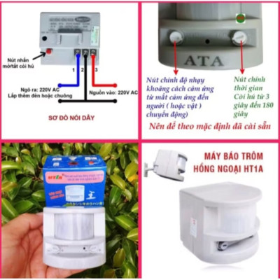 THIẾT BỊ BÁO ĐỘNG SIÊU CHỐNG TRỘM CẮP HỒNG NGOẠI CÒI KÊU TO HÀNG CHUẨN CHẤT LƯỢNG CHO MỌI GIA ĐÌNH