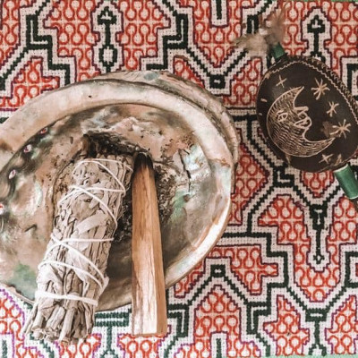Combo 1 bó lá thánh yerba santa và 1 thanh palo santo tiêu chuẩn 5-6gr Combo08