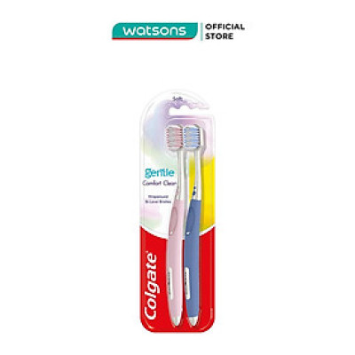Bộ Bàn Chải Đánh Răng Colgate Gentle Comfort Clean 2 cây