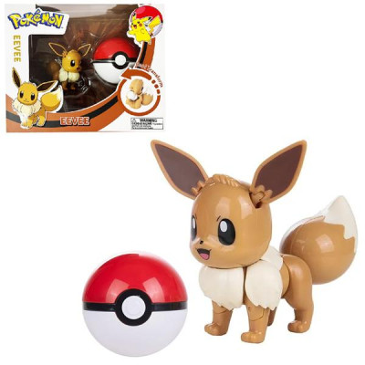 Đồ Chơi Bóng Pokemon Biến Hình - Eevee - Pokemon Toys ZC8915E
