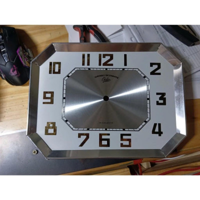 Mặt Số Đồng Hồ Treo Tường Cổ ODO Bát Giác Ngang – Số In/Số Nổi – Có Viền/Không Viền – Nhôm Dày Cao Cấp | Kankoo Clock